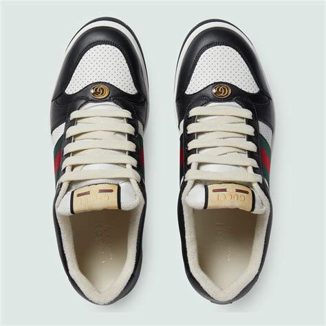 sneakers gucci benda tessuto nero e bianco|Gucci Sneakers Screener .